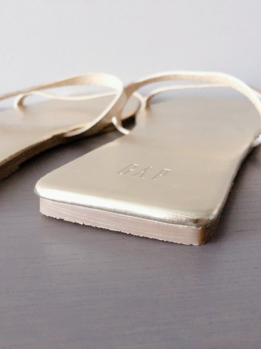Gap Square Toe Sandals Gold Size 10 women's shoes slides - Picture 8 of 15